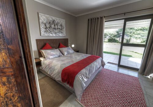 Queen room with a view to the waterhole